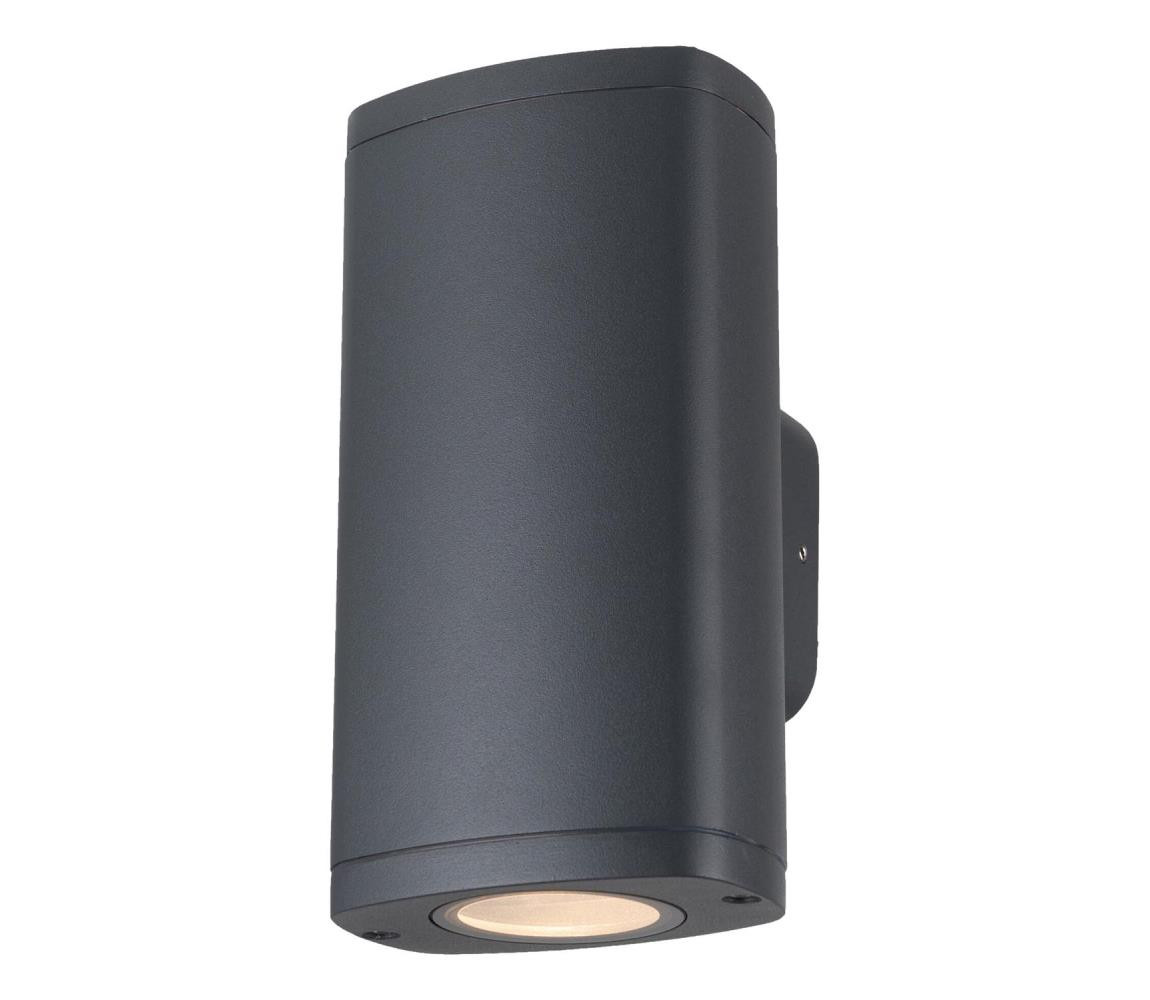 38883 - Venkovní nástěnné svítidlo ZEVI 2xGU10/10W/230V IP54 antracit