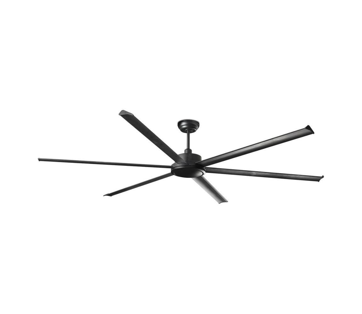 FARO Barcelona FARO 34207 - Stropní látor ROTTERDAM XXL černá pr.250 cm + dálkové ovládání