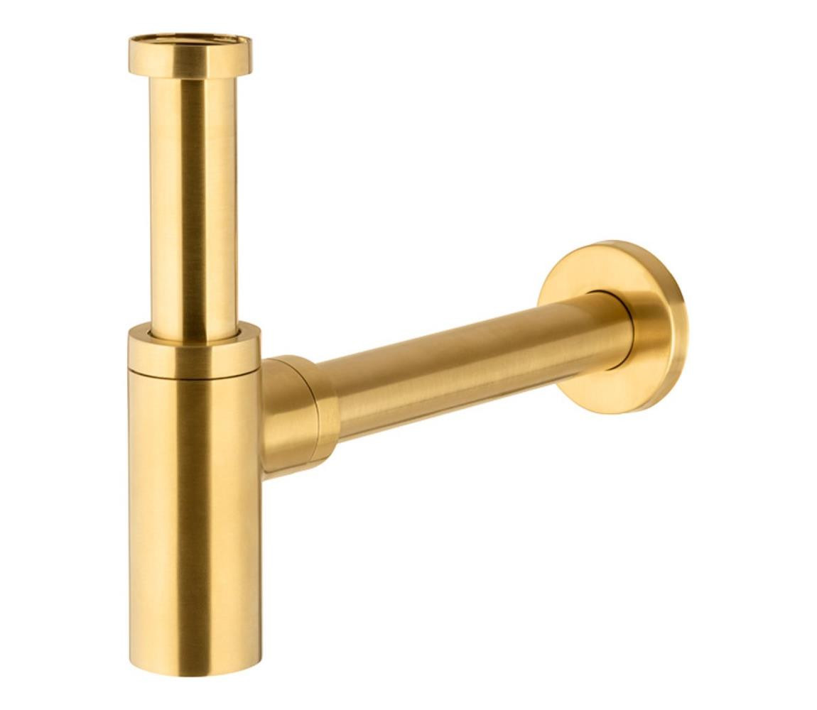 KFA Armatura KFA Armatura 600-003-31 - Kulatý umyvadlový sifon mosaz/zlatá