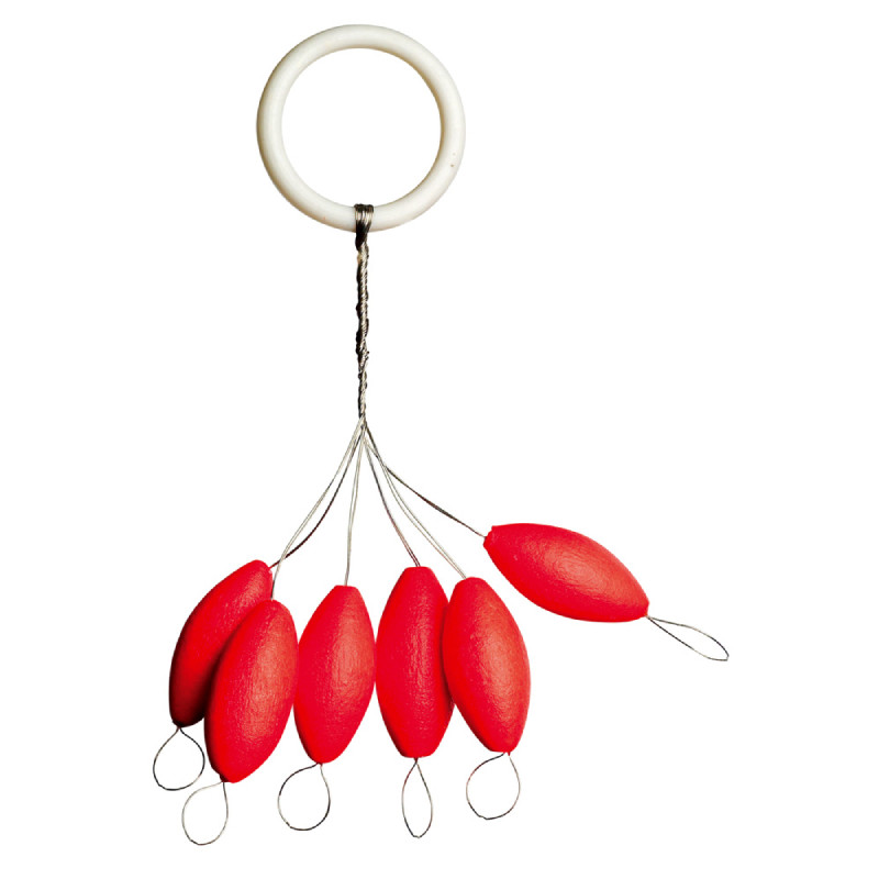 Iron Trout plovák Leuchtpilot oválný červený 6x13mm-8059019