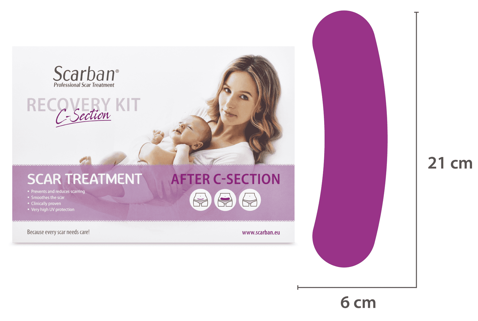 Náplast na jizvu po císařském řezu SCARBAN C-Section