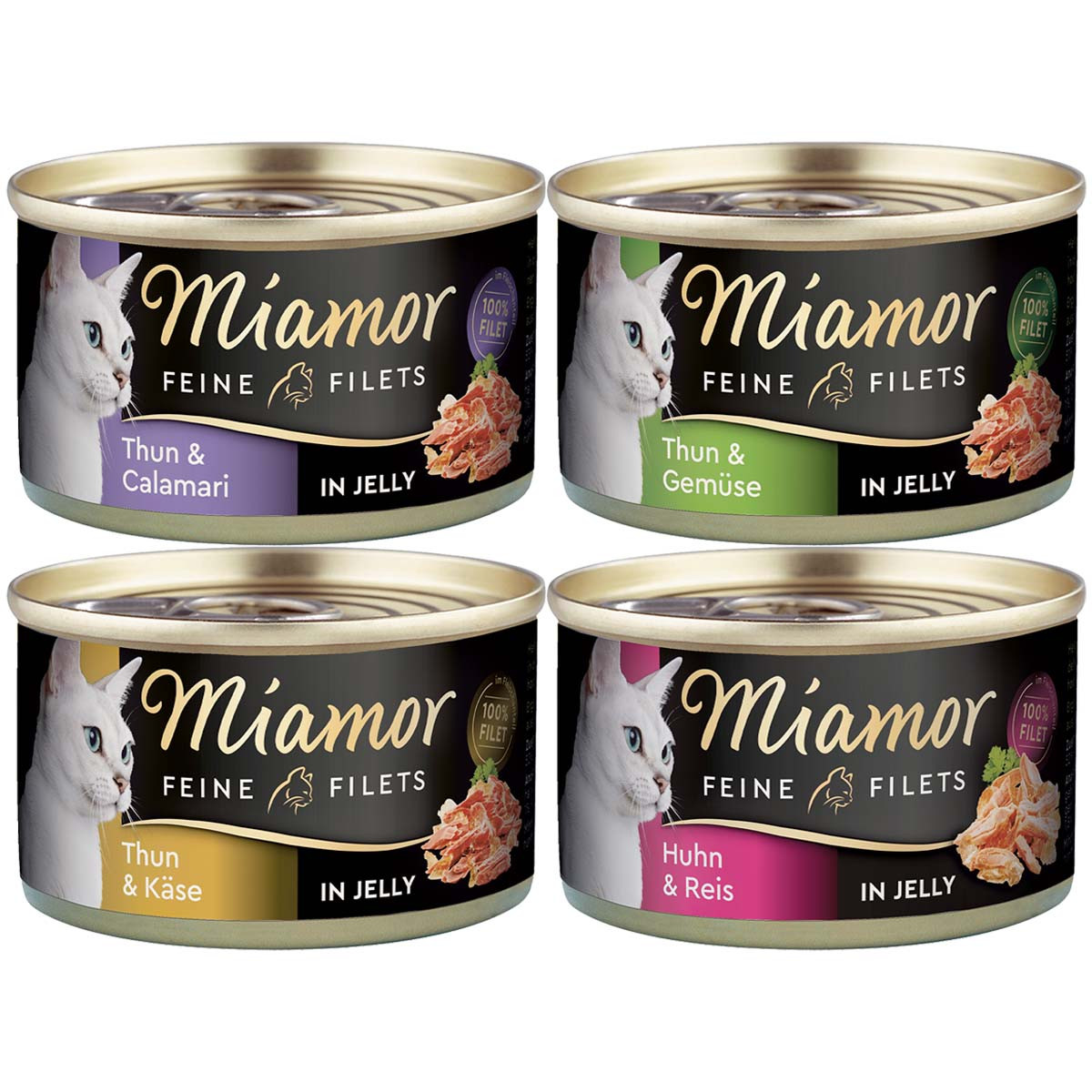 Miamor FF v želé mixtray 12 × 100 g v konzervách