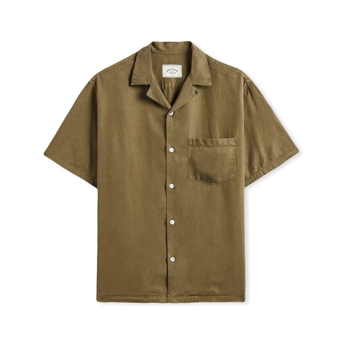 Portuguese Flannel  Dogtown Shirt - Olive  Zelená