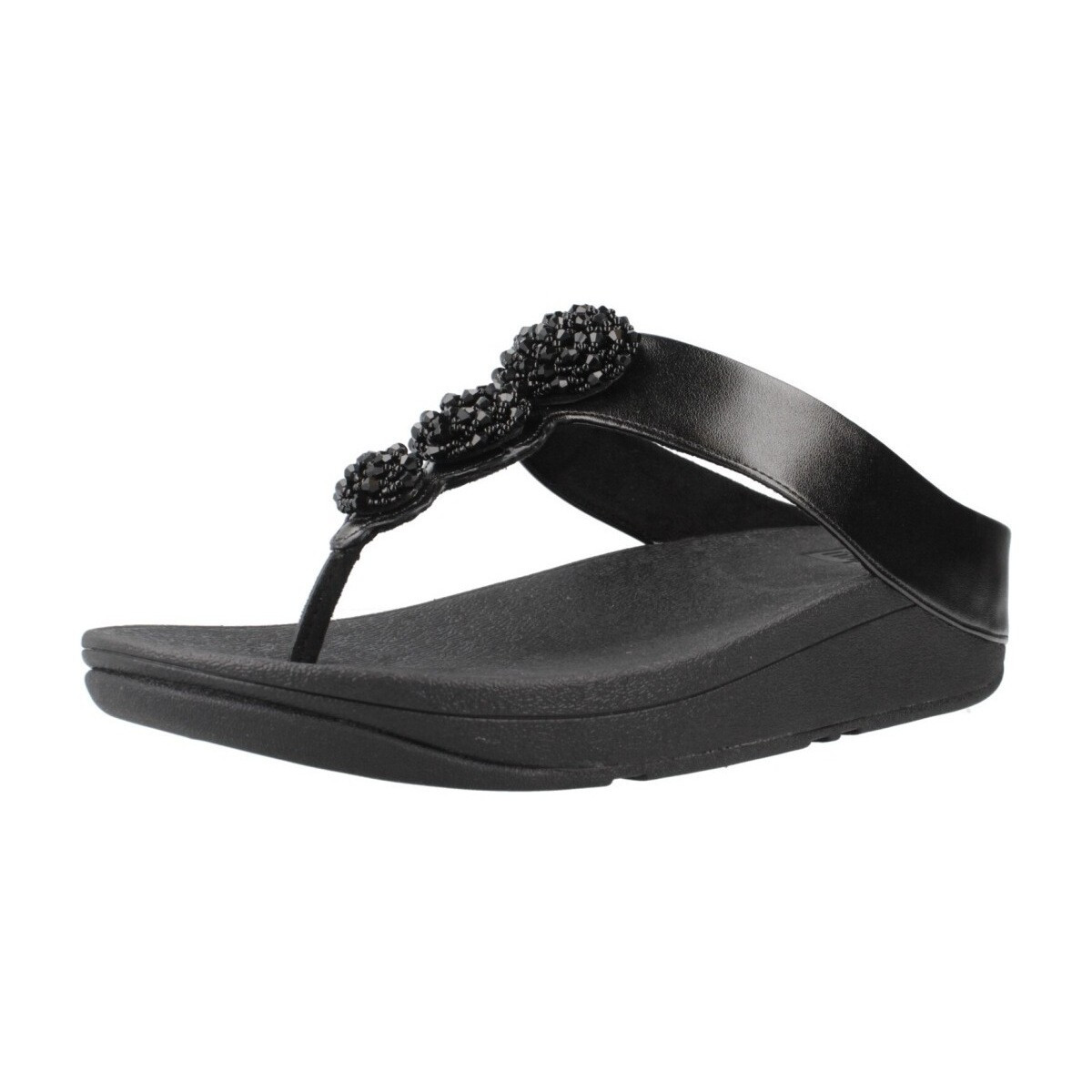 FitFlop  FINO BEADIE BUTTON  Černá