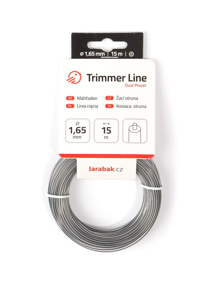 Žací struna Jarabák Dual Power kulatá 1,65 mm x 15 m