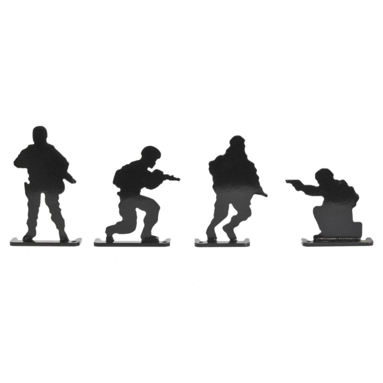 Terče Beast Hunter kovoví vojáci 4 ks - černé