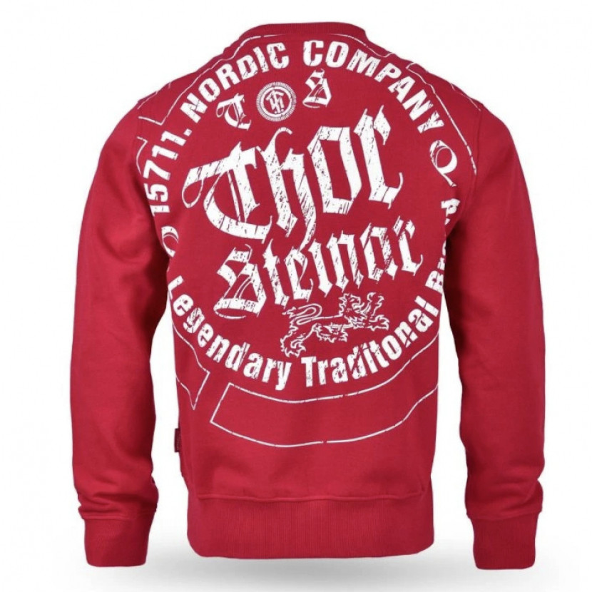 Mikina Thor Steinar Fjelltop - červená, M