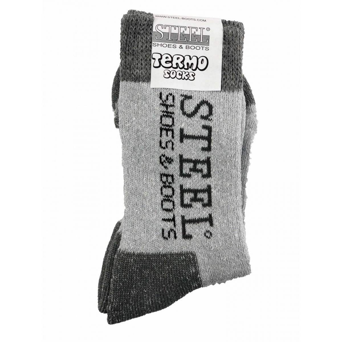 Ponožky termo Steel Boots Original - šedé-tmavě šedé, 38-40