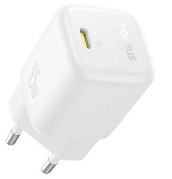 Baseus Rychlonabíječka do sítě PicoGo GaN 45W USB-C PD bílá