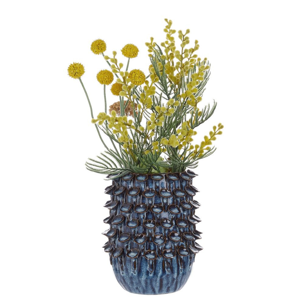 GAIA Váza 20 cm - tm. modrá