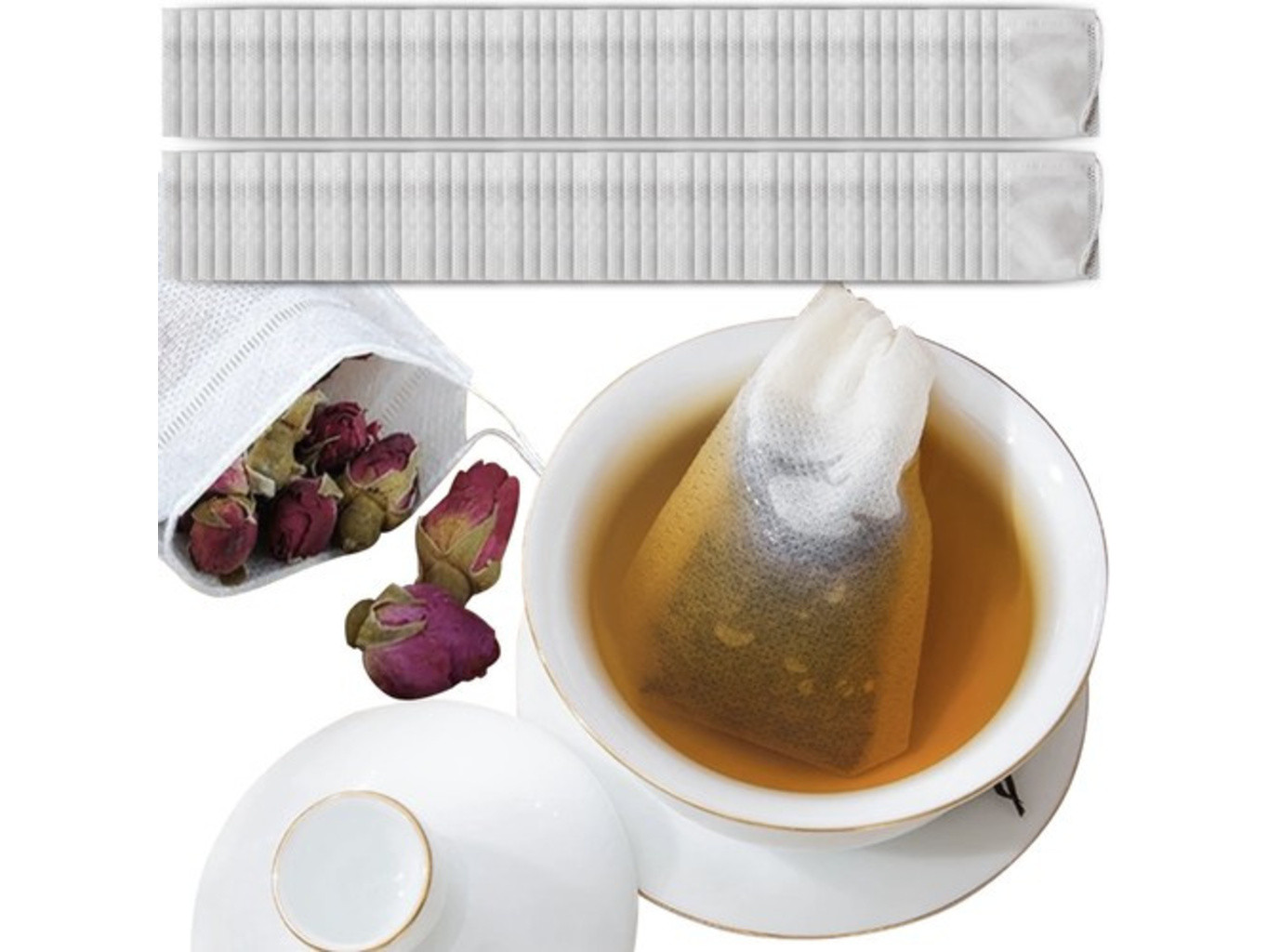 Ruhhy Jednorázové sáčky na sypaný čaj/kávu/koření 100 ks