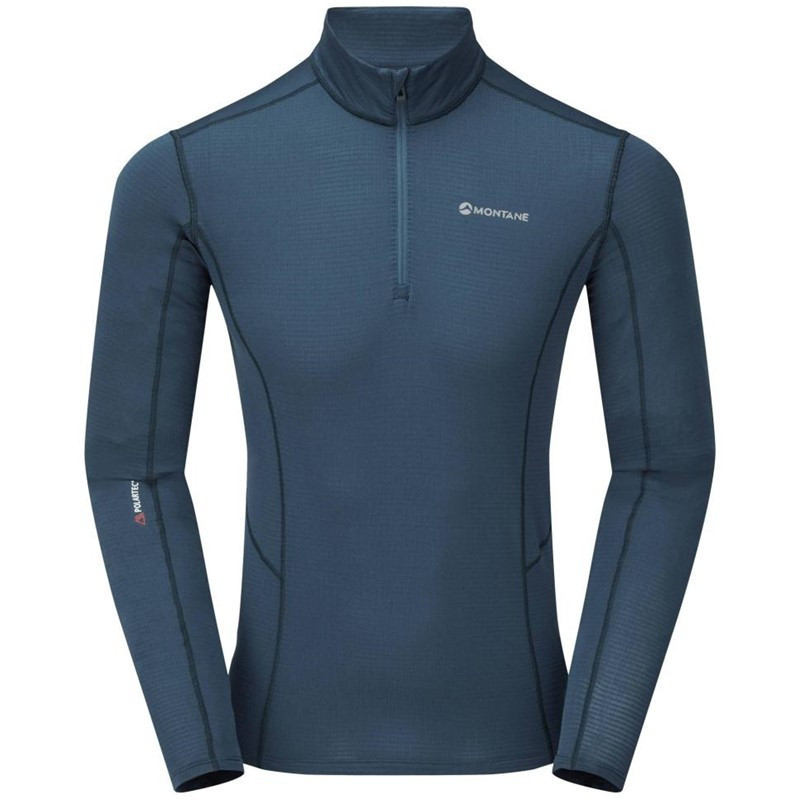 Montane Pánské tričko Montane Allez micro pull-on Astro blue