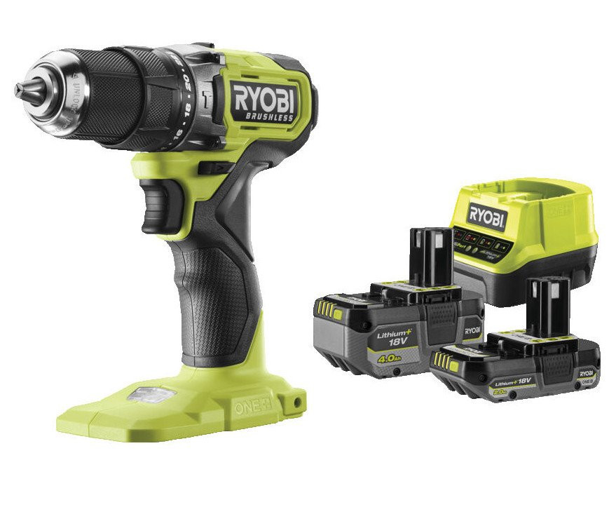 Ryobi RPD18BL1-2C42S ONE+ aku příklepový vrtací šroubovák 2.0+4.0Ah