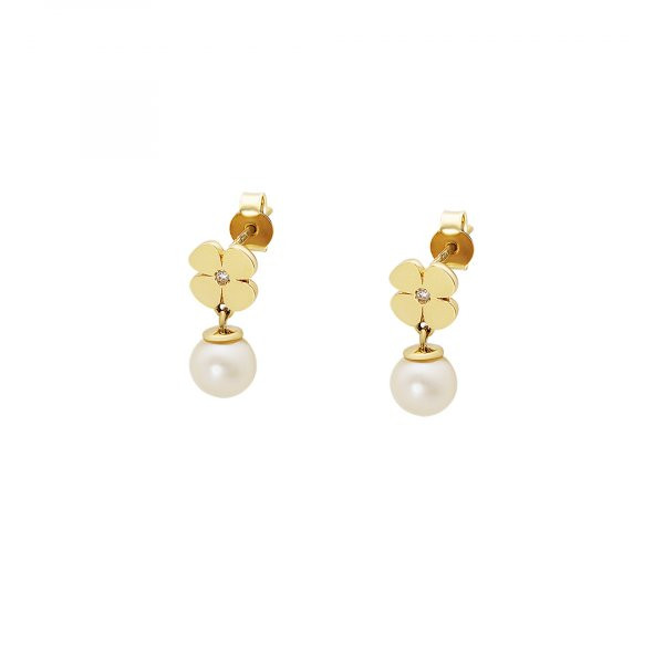 Náušnice s perlou 235-185-000629 2.30g