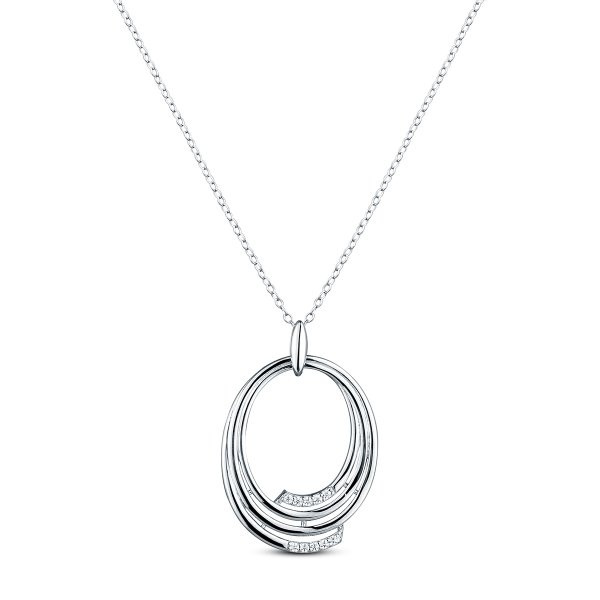 Náhrdelník se syntetickými kameny 176-404-009578-0000