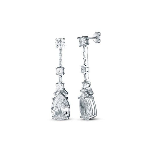 Náušnice se syntetickými kameny 136-391-B00742-0000