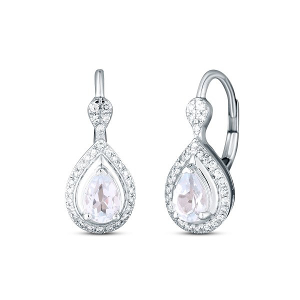 Náušnice s topazem 334-958-ST5754 3.60g