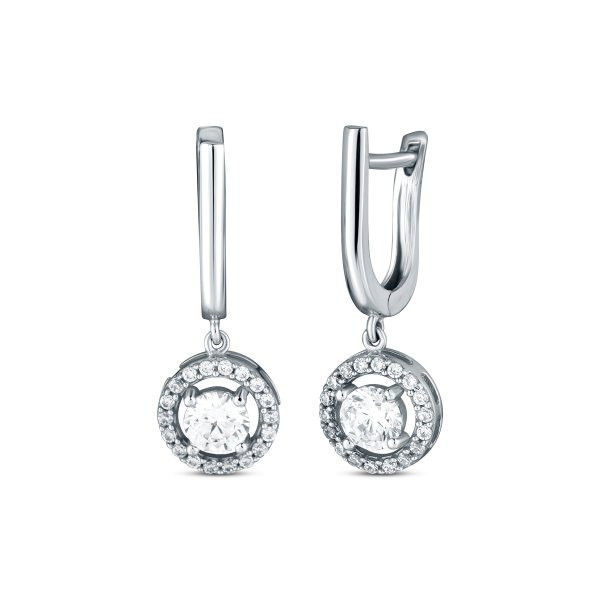 Náušnice se syntetickými kameny 336-532-007988 2.55g