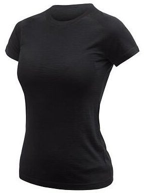 SENSOR MERINO ACTIVE NO LOGO dámské triko kr.rukáv černá Velikost: S