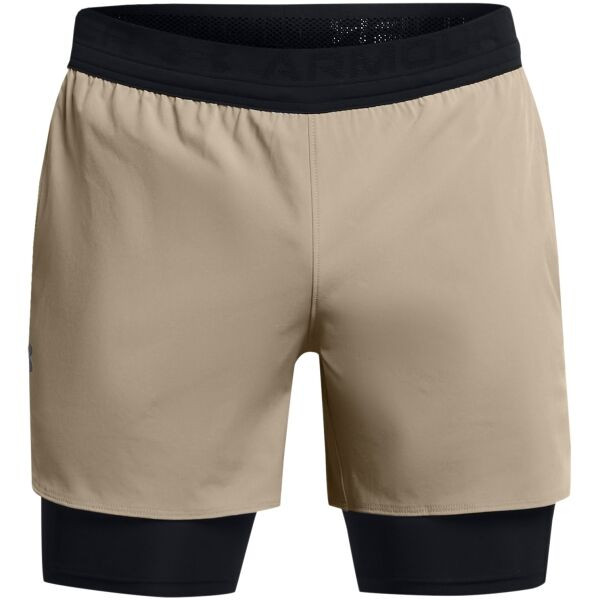 Under Armour PEAK WOVEN Pánské kraťasy, hnědá, velikost