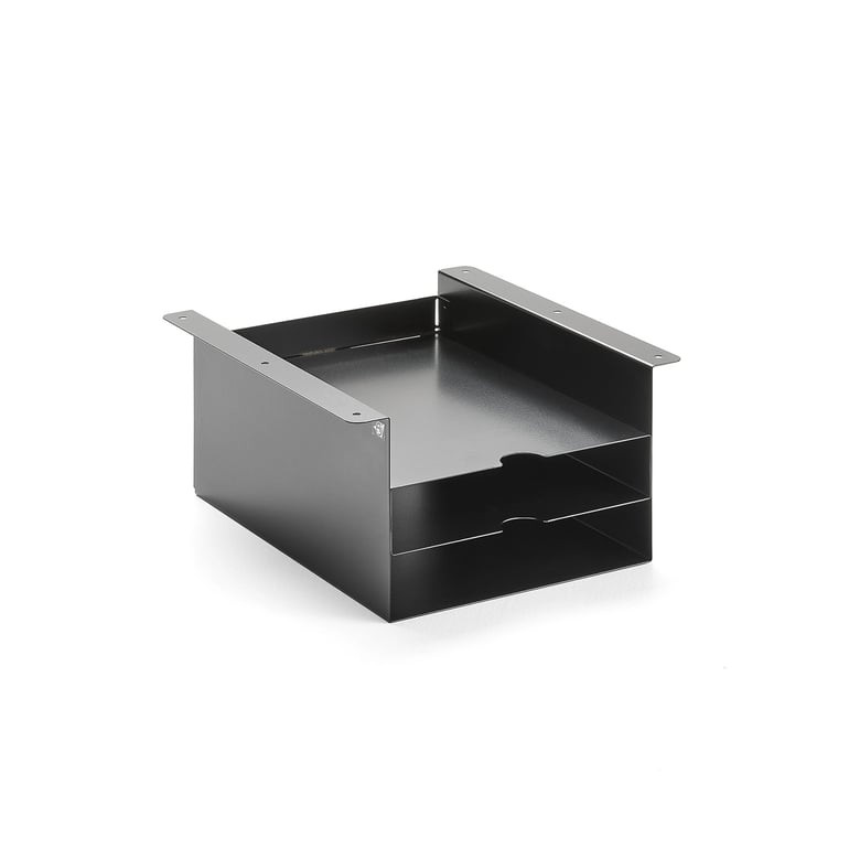 Přihrádky pod stůl QBUS, černá