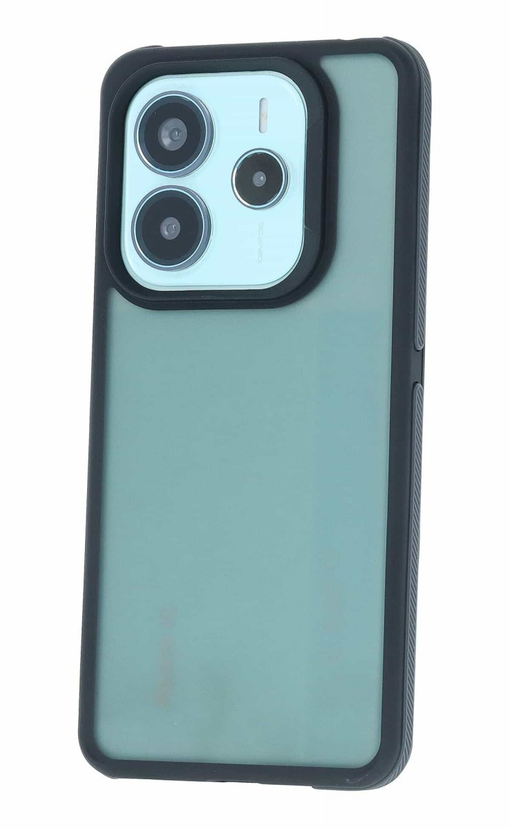 Kryt TopQ Xiaomi Redmi Note 14 5G tmavý s černým okrajem 135279