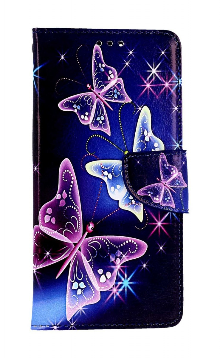 Pouzdro TopQ Xiaomi Poco X5 Pro 5G knížkové Modré s motýlky 96962