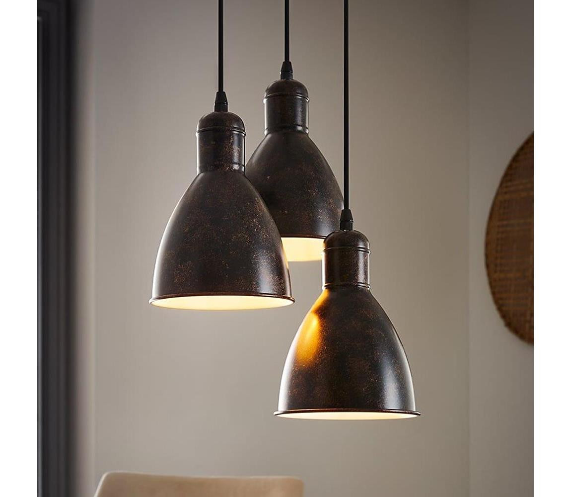 Eglo Eglo 49493 - Lustr PRIDDY 1 3xE27/60W/230V