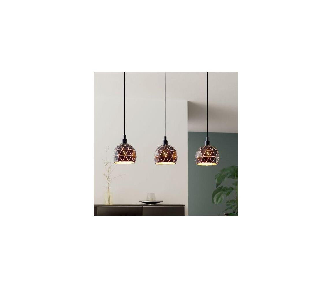 Eglo Eglo 97846 - Lustr na lanku ROCCAFORTE 3xE14/40W/230V