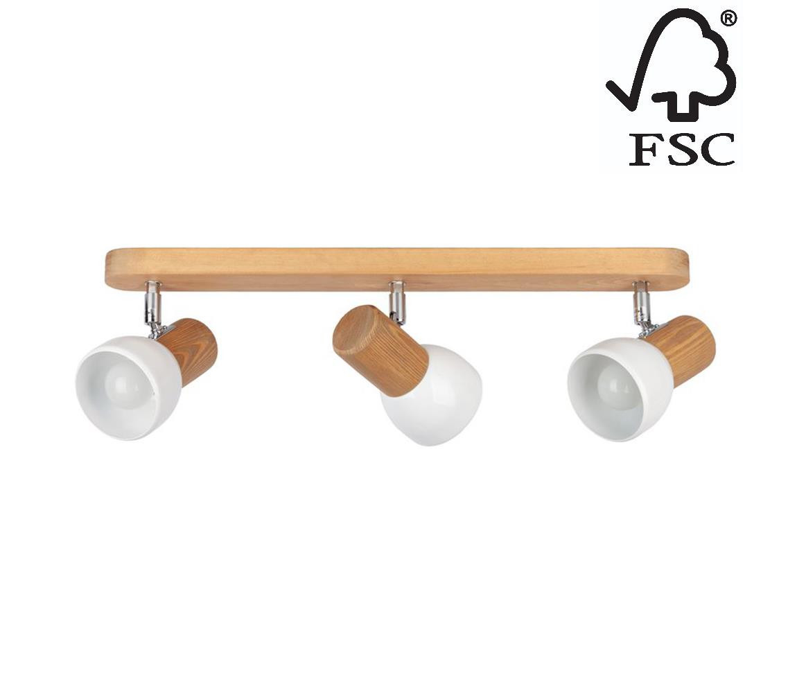 DO2225351 - Stropní bodové svítidlo NEL 3xE27/15W/230V borovice