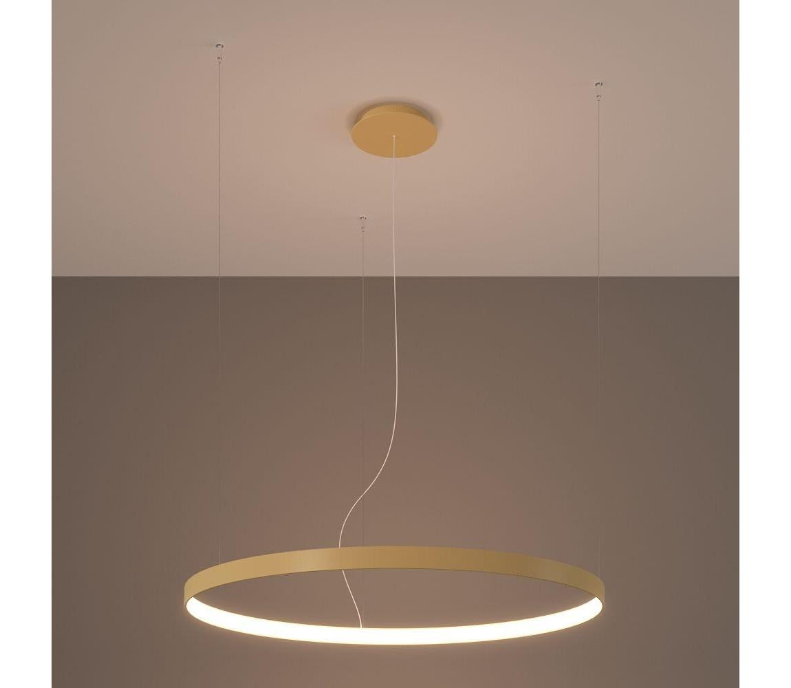 Thoro Thoro TH.216 - LED Lustr na lanku RIO LED/30W/230V CRI90 3000K pr. 55 cm zlatá