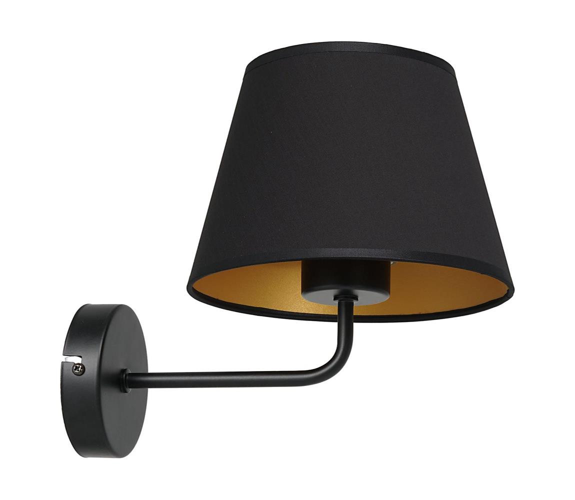 Nástěnná lampa ARDEN 1xE27/60W/230V černá/zlatá