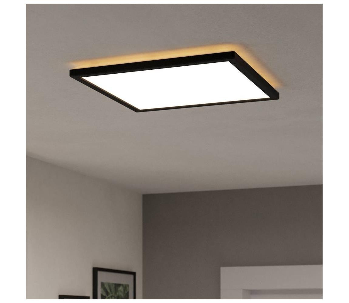 Eglo Eglo 901443-LED Koupelnové stropní svítidlo ROVITO 17,6W/230V 39x39cm IP44 černá