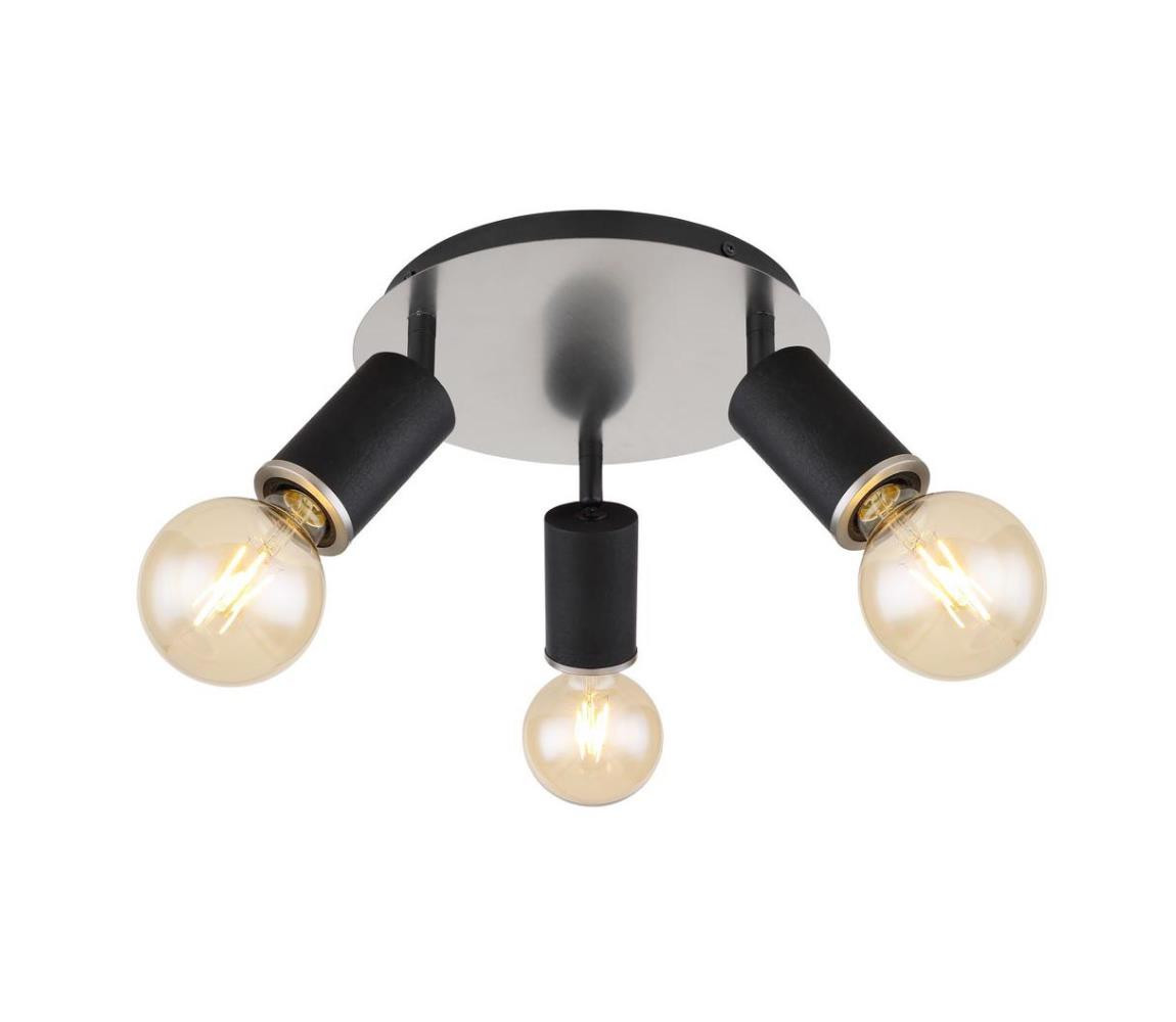 Globo Globo 54032-3B - Bodové svítidlo JOSEBA 3xE27/60W/230V černé dřevo