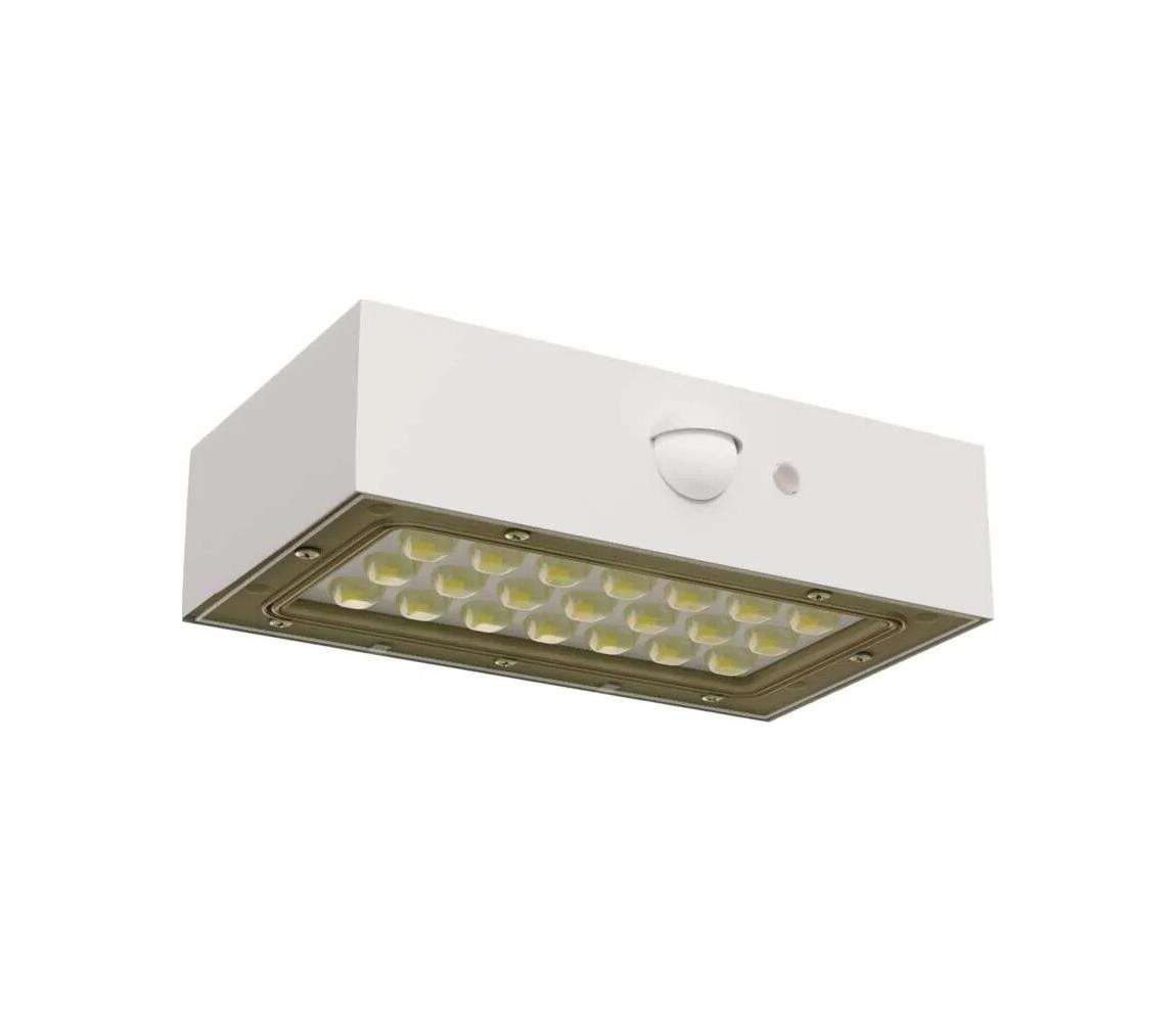 LED Solární reflektor se senzorem pohybu LED/3,7V 1200mAh 4000K IP65 bílá