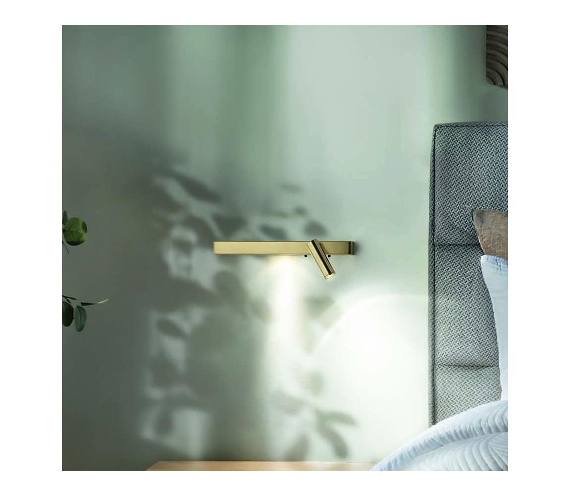 Ideal Lux Ideal Lux - LED Nástěnné svítidlo BONNE 2xLED/6,5W/230V CRI 90 zlatá