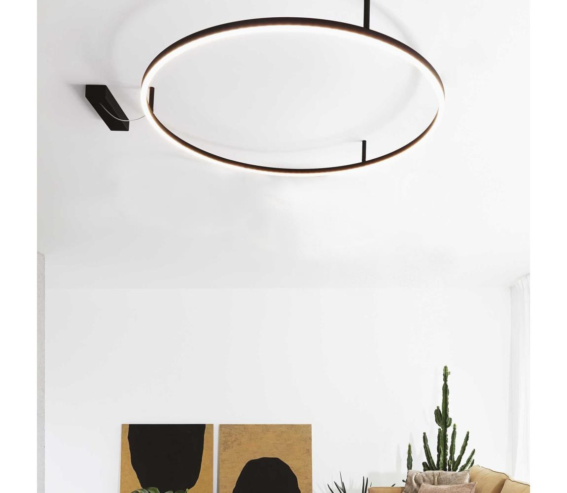 Ideal Lux Ideal Lux - LED Stropní svítidlo ORACLE SLIM LED/53W/230V 4000K pr. 90 cm černá