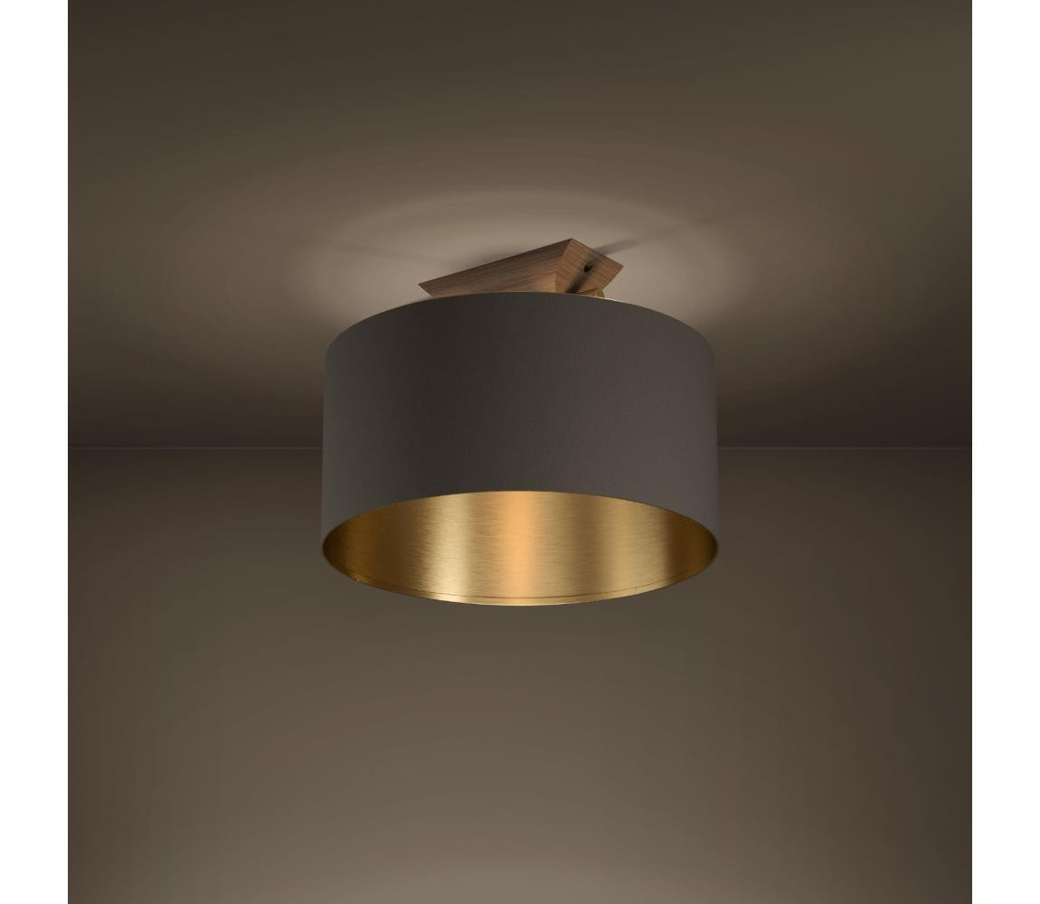 Eglo Eglo 390335 - Stropní svítidlo SANTANDRIA 1xE27/40W/230V hnědá/zlatá