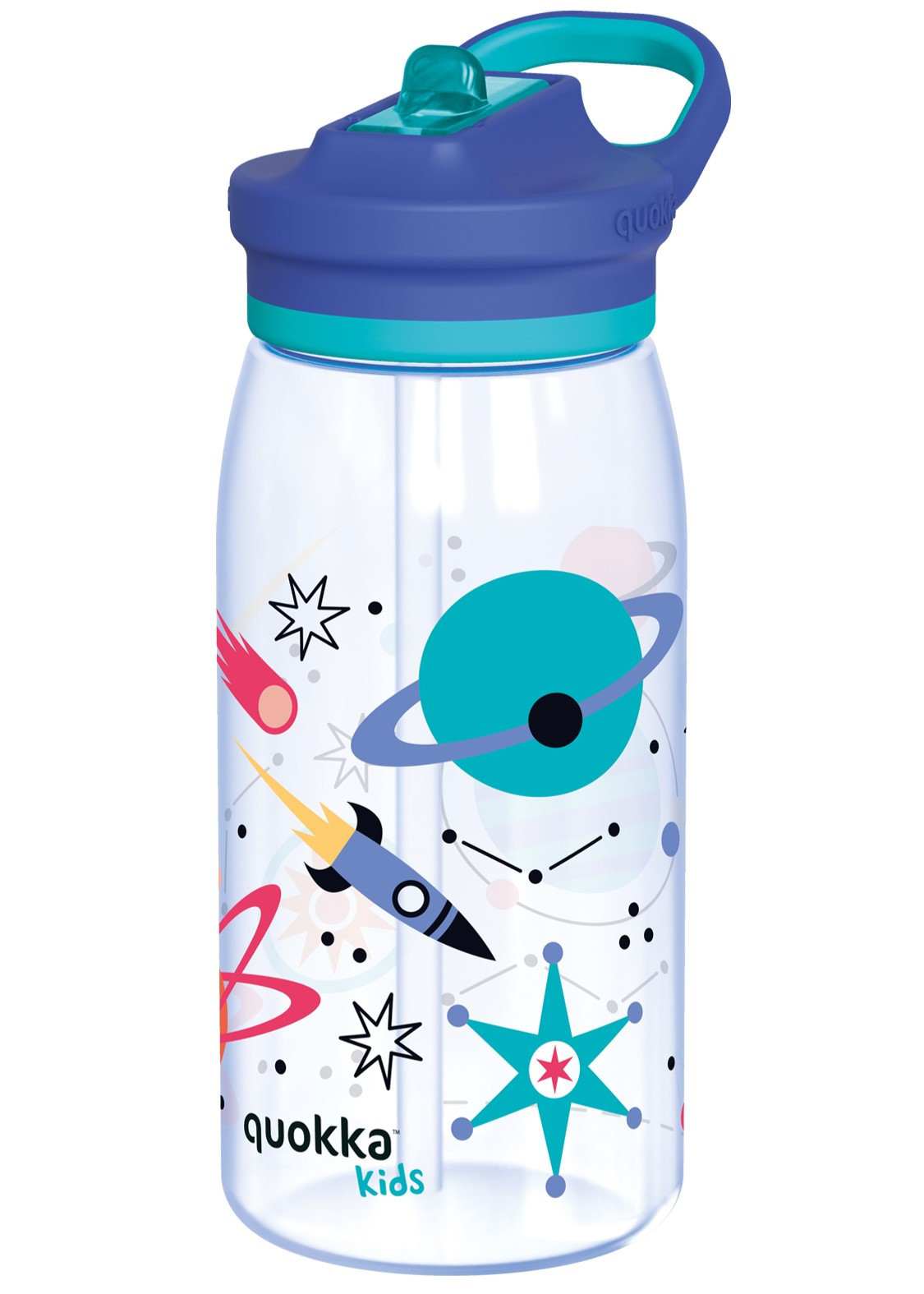 Dětská tritanová láhev Glow, 580ml, Quokka, vesmír