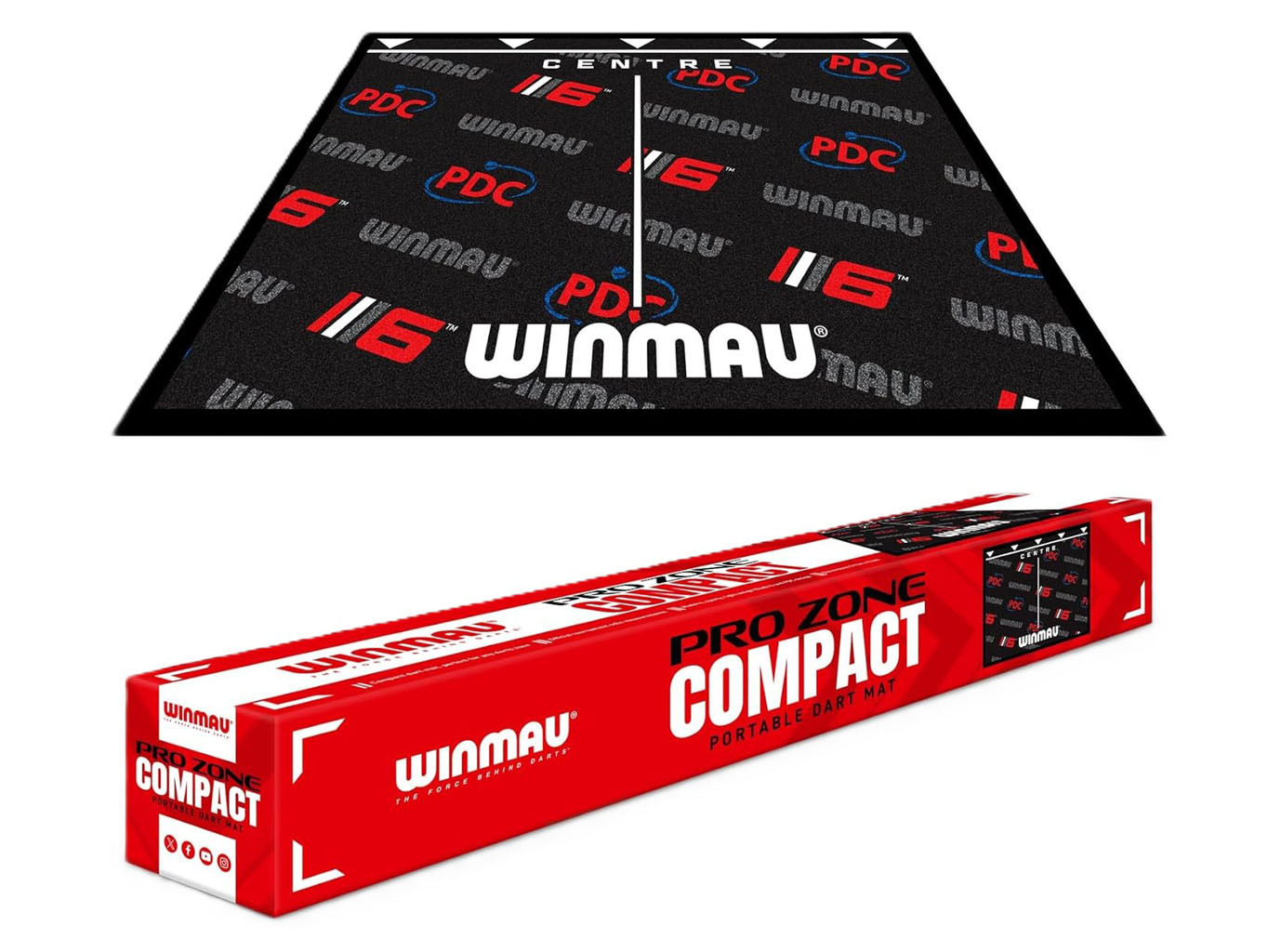 Winmau Pro Zone Compact Pro přenosná šipková podložka