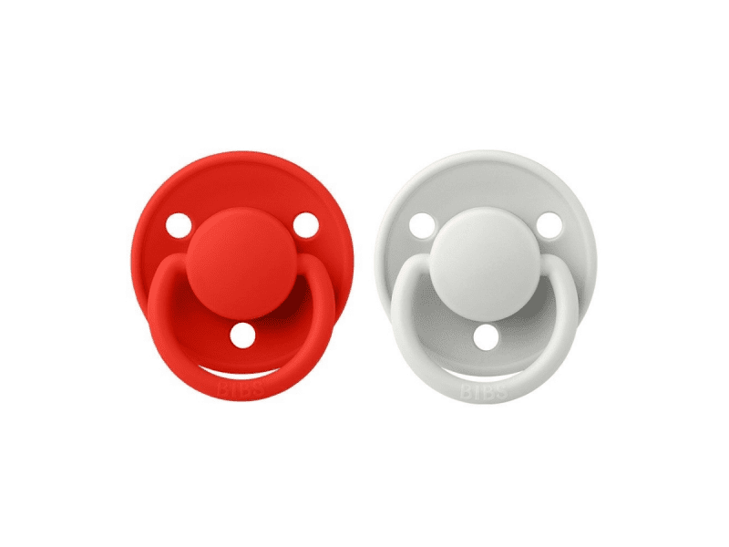 Bibs Dudlíky DE LUX SILIKON Candy apple/haze 2ks, one size