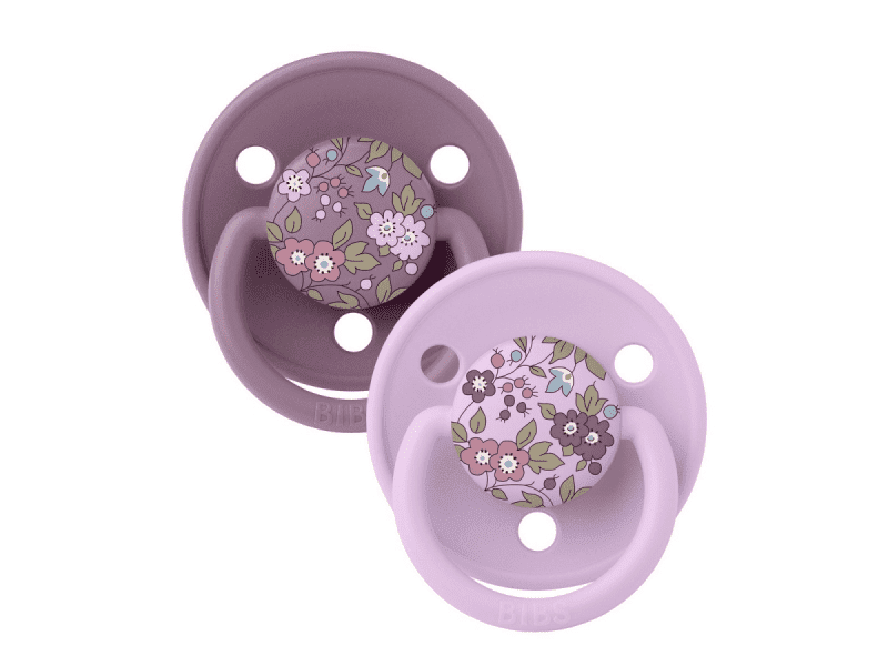 BIBS Dudlíky LIBERTY DE LUX SILIKON Violet Sky/Mauve 2ks, one size