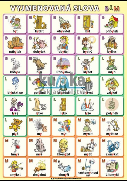 Vyjmenovaná slova BLM A4 (30x21 cm)
