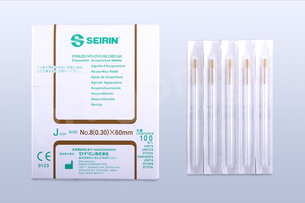 Akupunkturní jehly Seirin J-type 8 Velikost: 0,30 x 60 mm