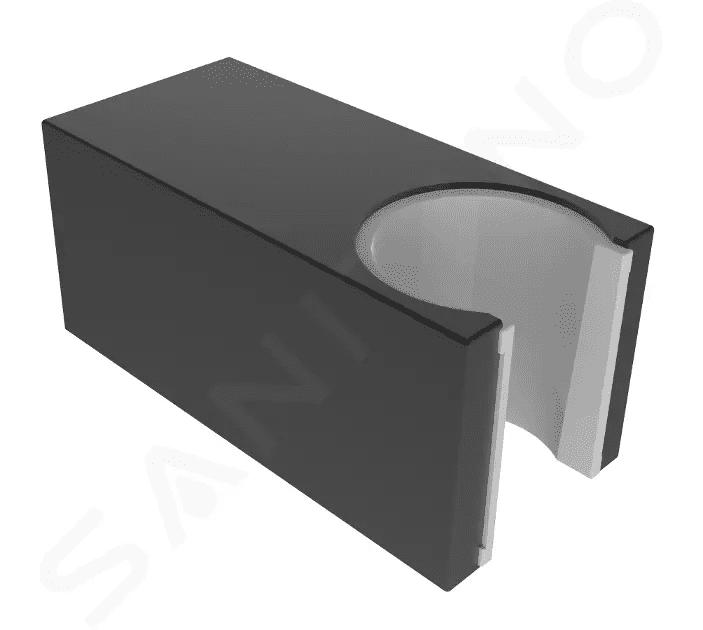 kielle 20901034 - Nástěnný držák sprchy, matná černá