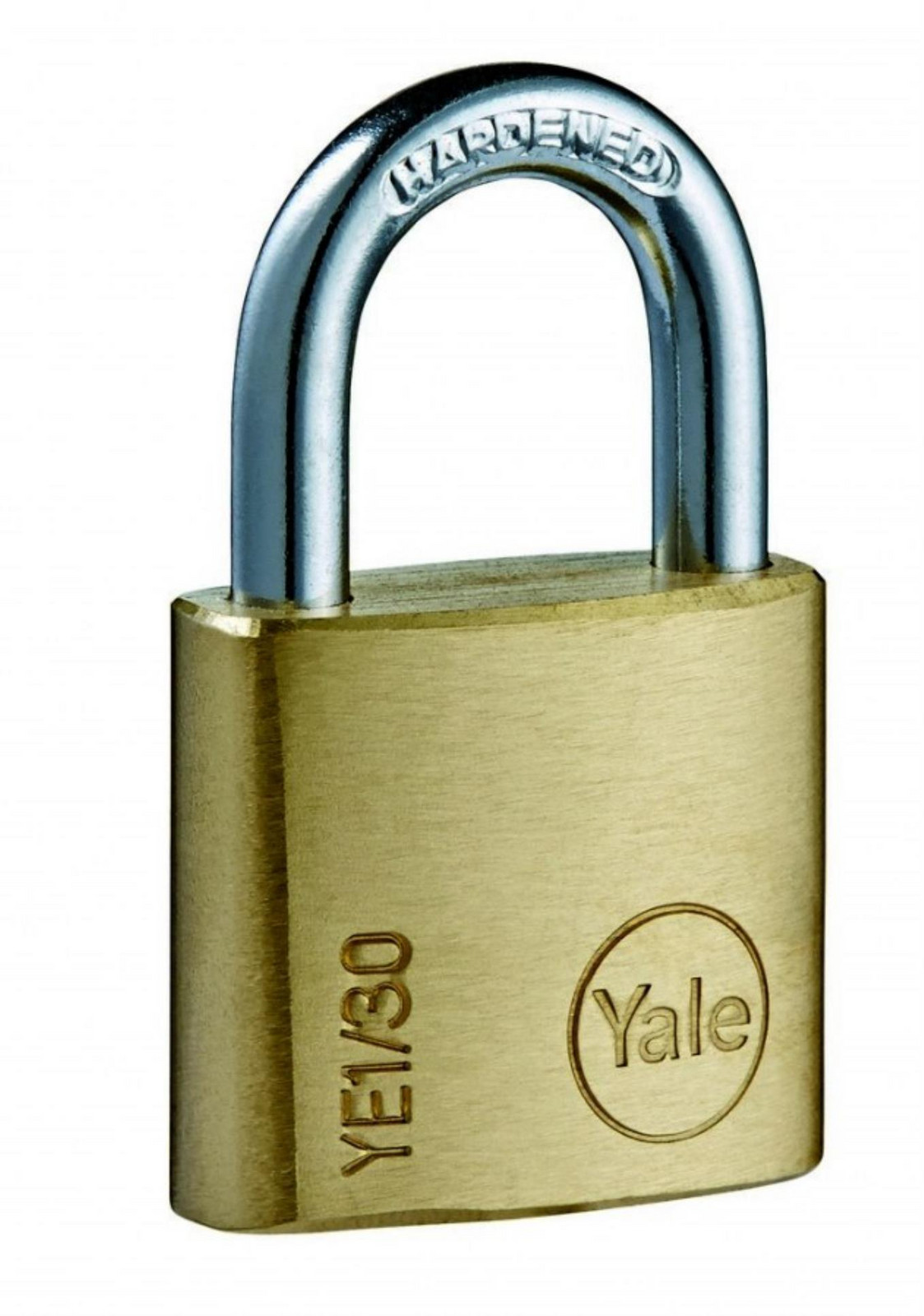 Visací zámek Yale, 3 klíče, Y110B/30/115/1 - zlatá mosaz