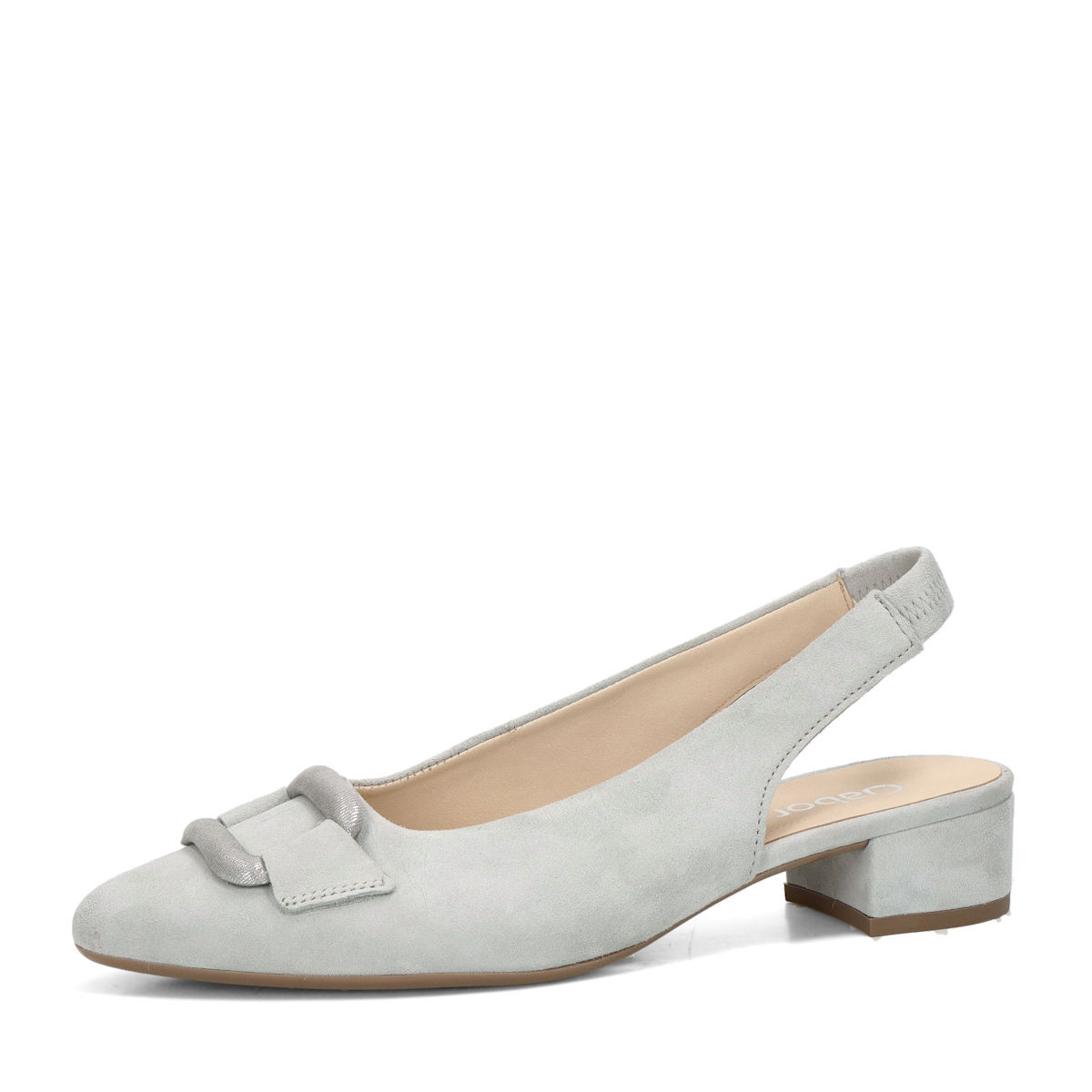 Gabor dámské komfortní lodičky s otevřenou patou  - bledě šedé - 37