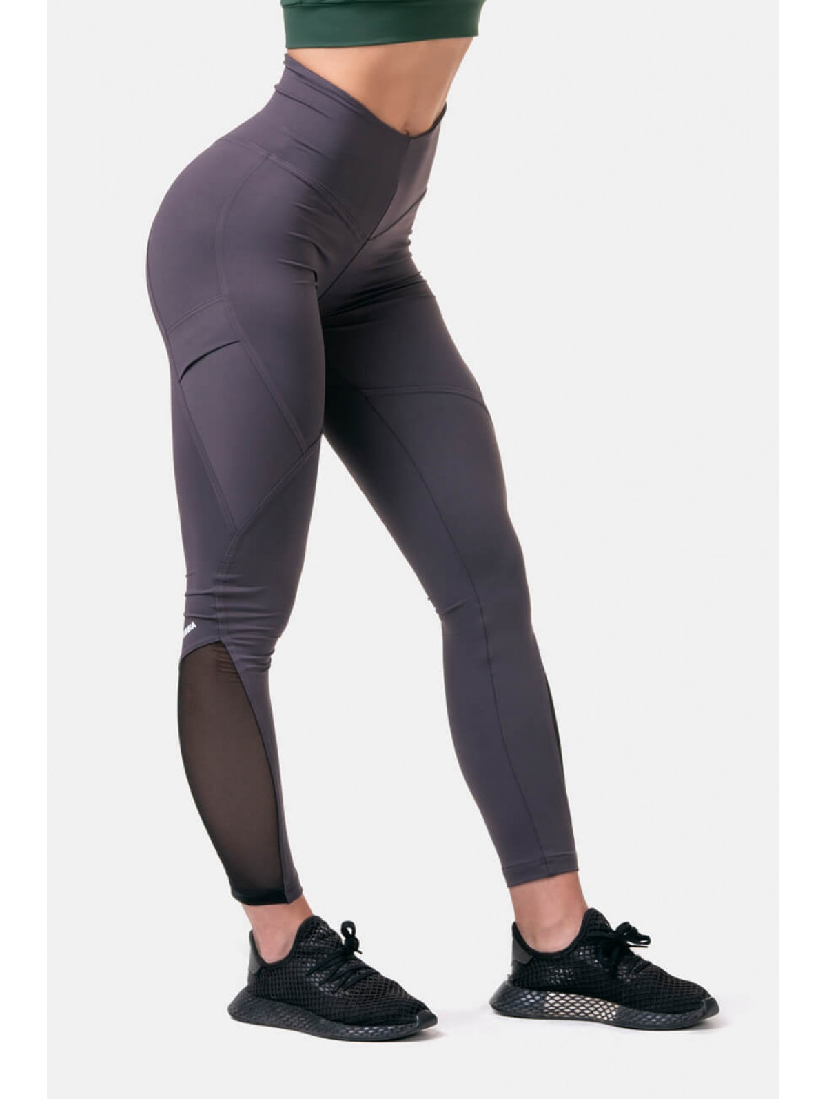 NEBBIA Fit & Smart legíny s vysokým pasem 572 marron Velikost: XS