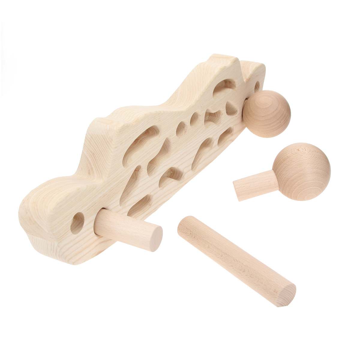 FUBO Fitness Pegboard - Power grip PLUS Obsah balení: S kolíky