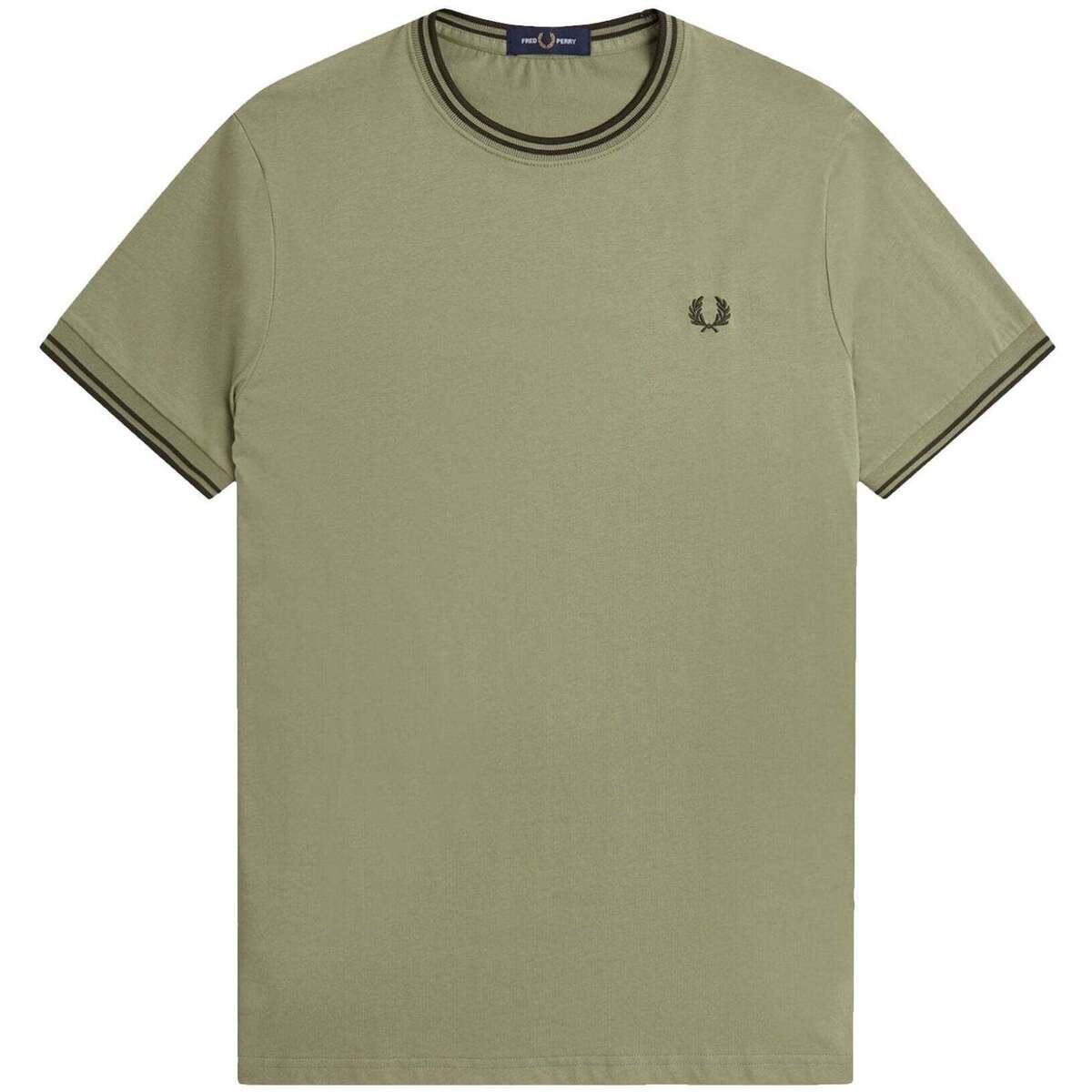 Fred Perry  Twin Tipped T-Shirt Olive Mint/Night Green  Zelená